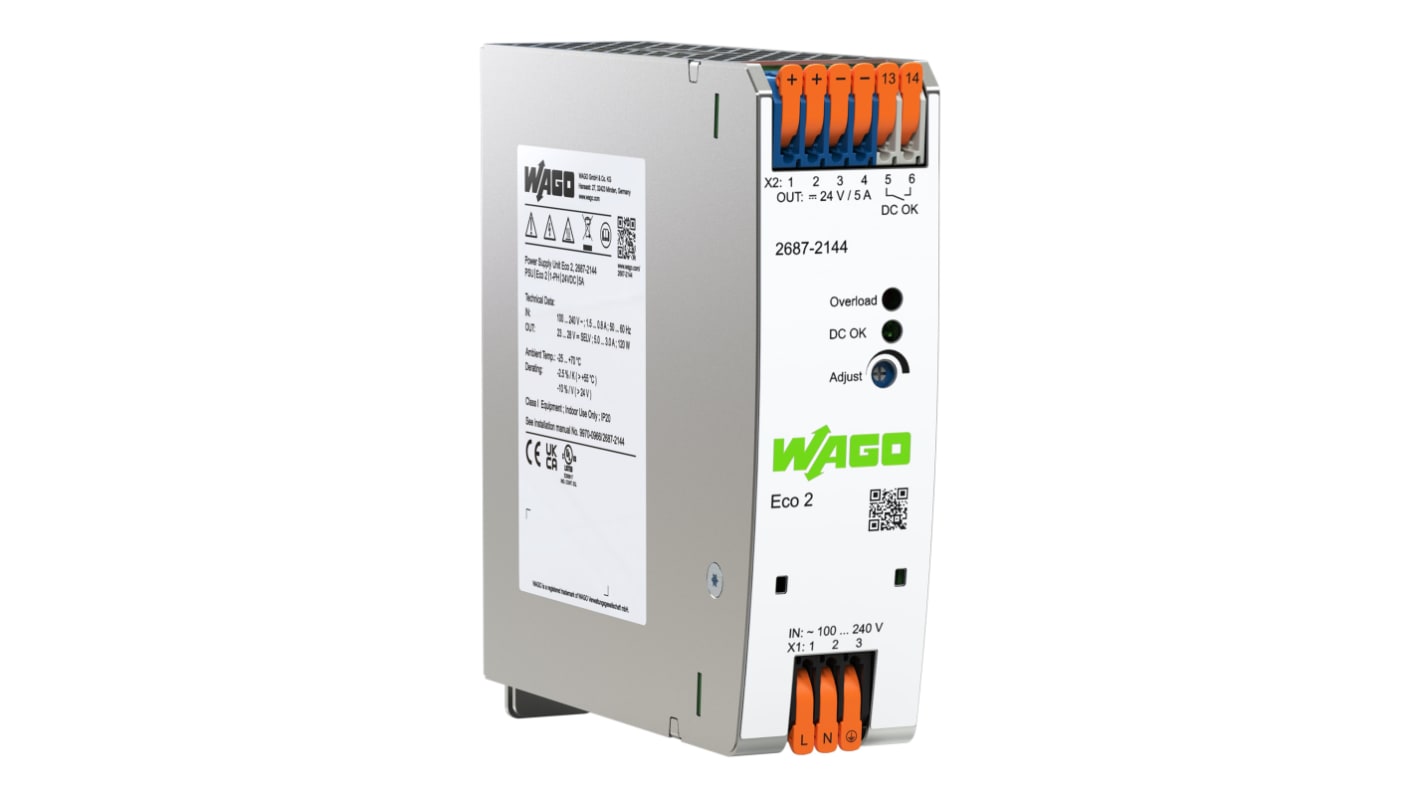 Wago 90 → 264V Input DIN Rail Uninterruptible Power Supply