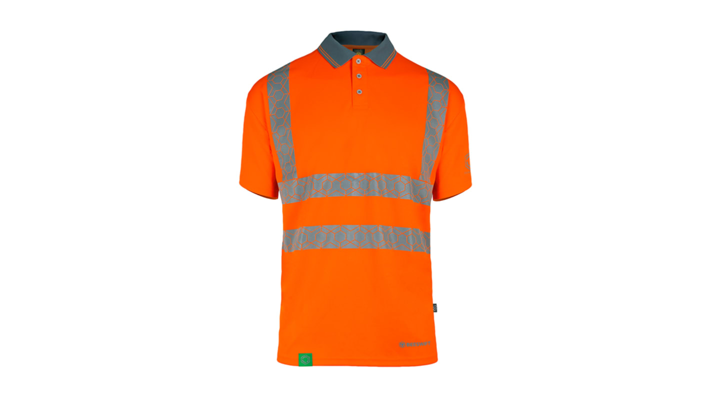 Beeswift EWCPKSS Orange Unisex Hi Vis Polo Shirt, XXL