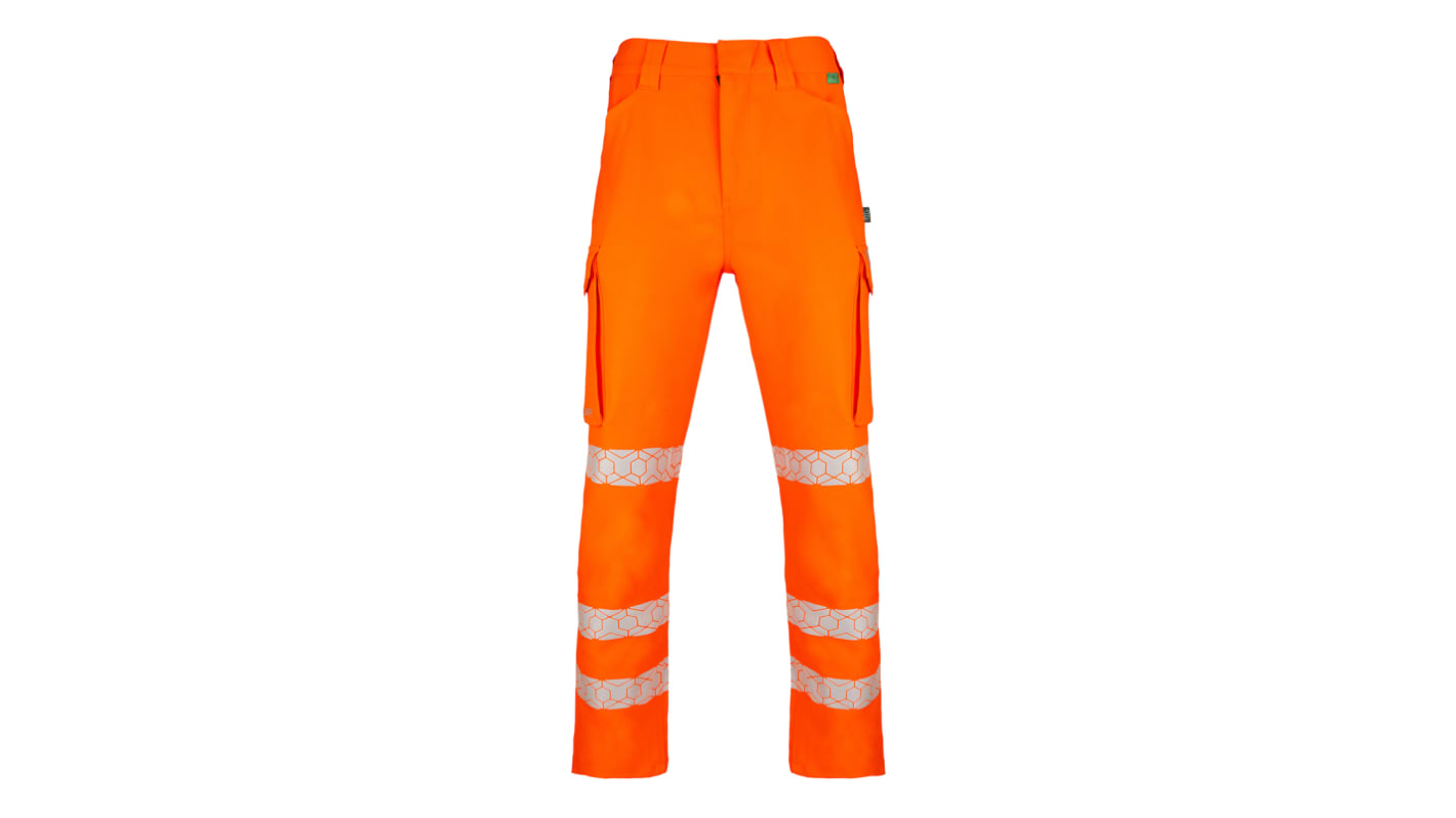 Pantalones de alta visibilidad Beeswift, talla 30plg, de color Naranja, Cómodo, Flexible