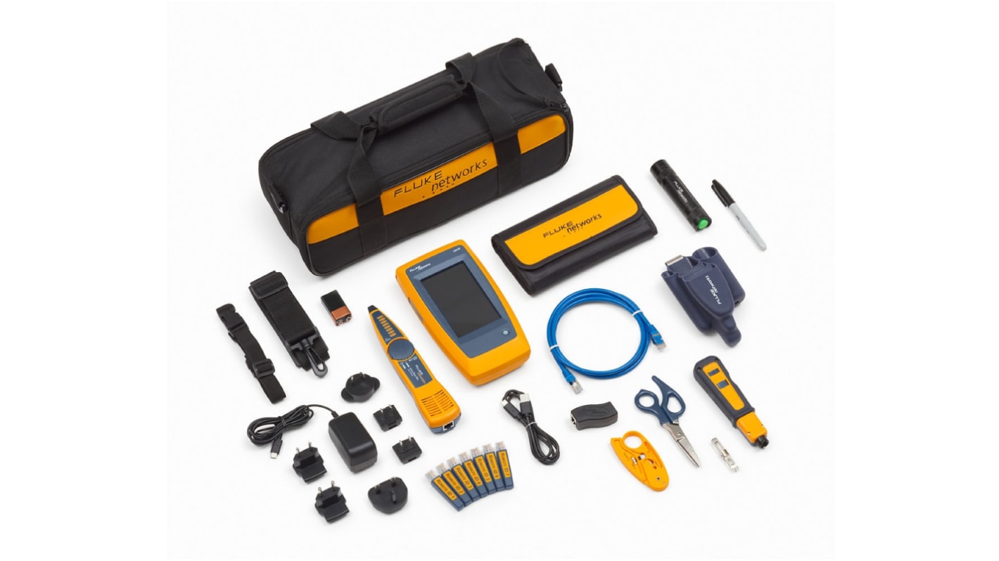 Fluke Networks LIQ-KIT-IS60 Netzwerktester mit Tonsignal, Netzwerk Prüfgerät, RJ11, RJ45