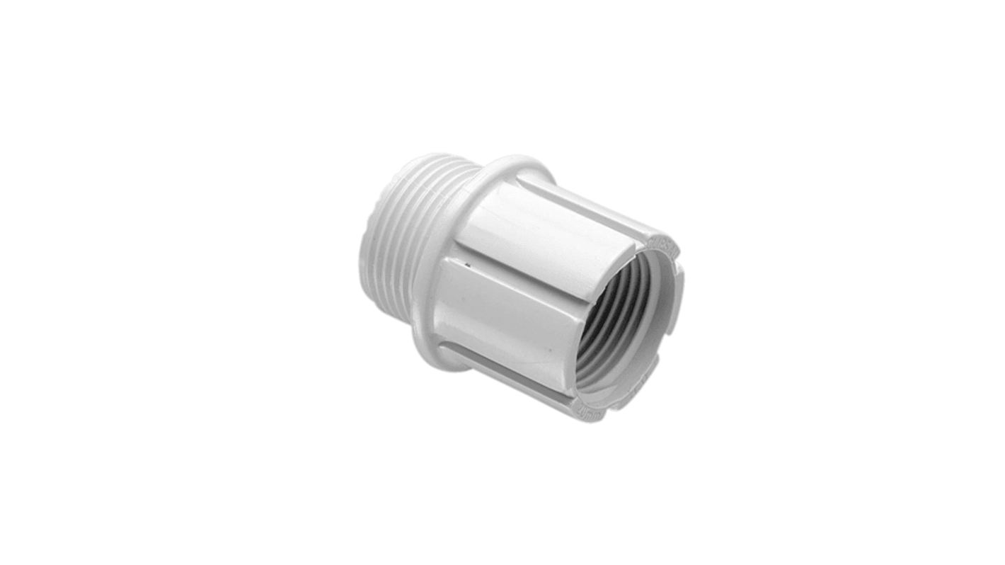 Clipsal Electrical Converter, Conduit Fitting, 16 → 20mm Nominal Size, 20mm, PVC, Grey