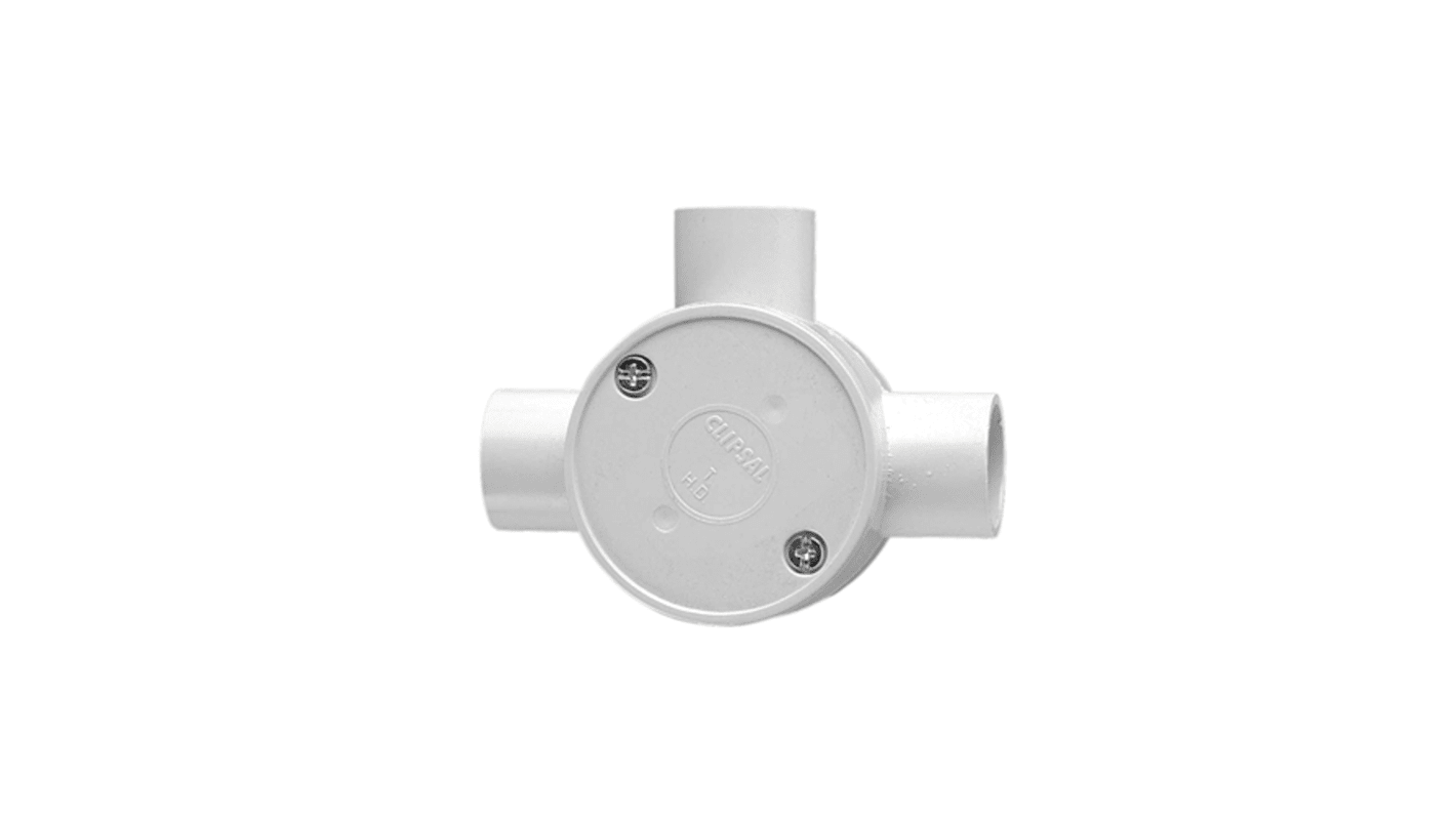 240/20/3-GY | Clipsal Electrical Series 240 Series White PVC Junction ...