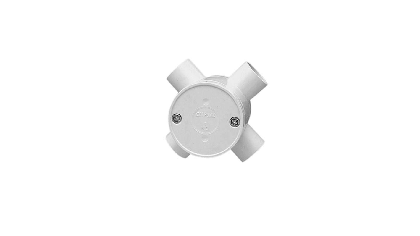 Clipsal Electrical Series 240DE Series Grey PVC Junction Box