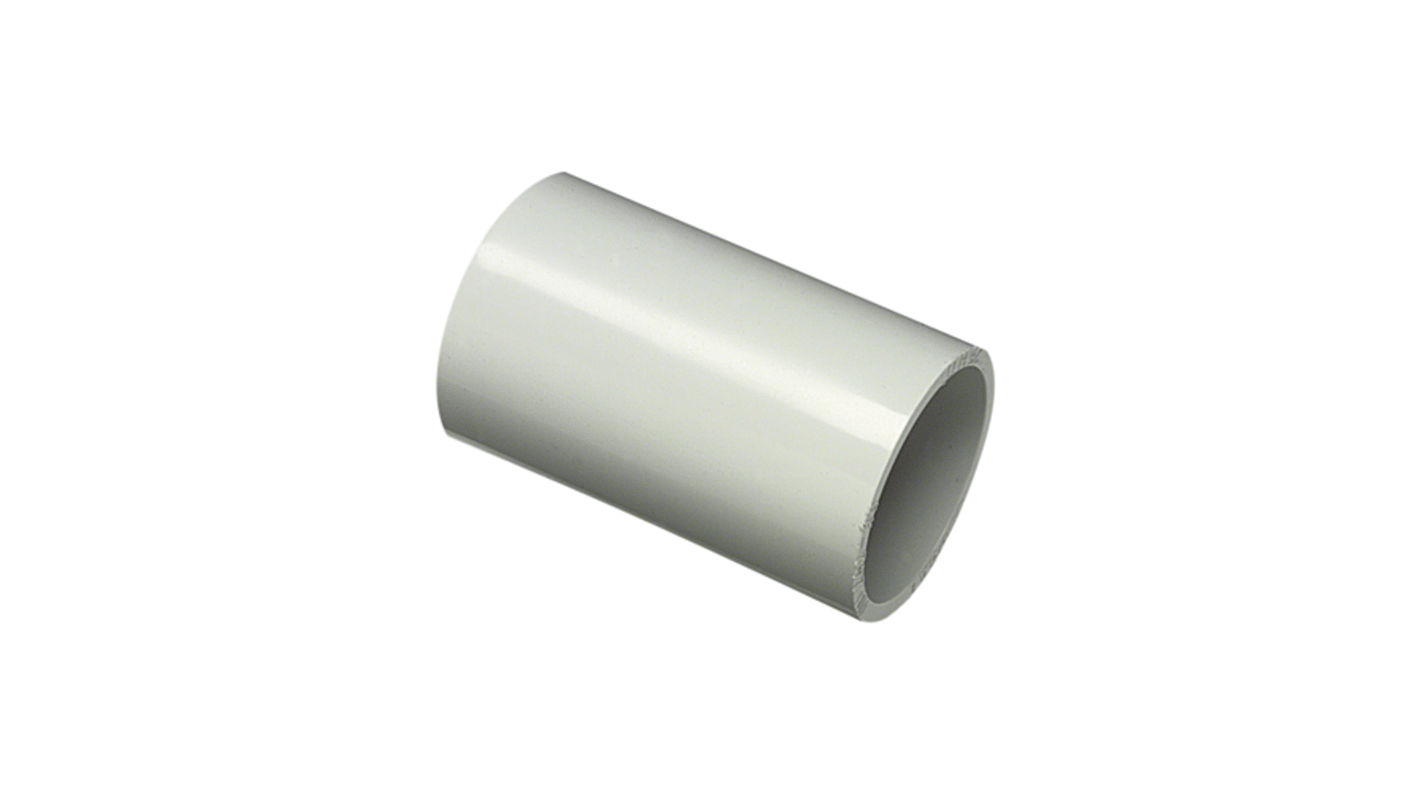 Clipsal Electrical Coupler, Conduit Fitting, 25mm Nominal Size, 25mm, PVC, Grey