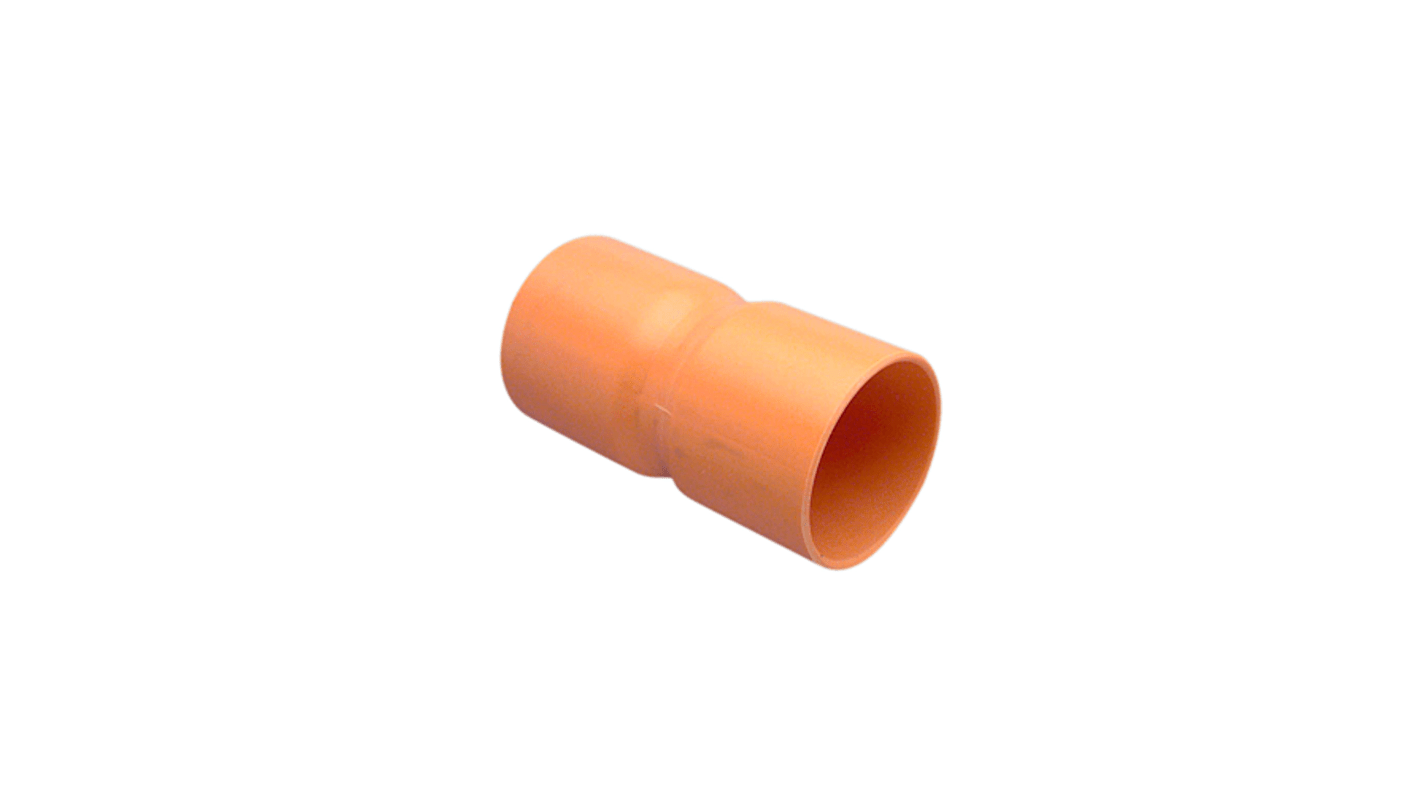 Clipsal Electrical Straight Coupler, Conduit Fitting, 80mm Nominal Size, 80mm, PVC, Orange