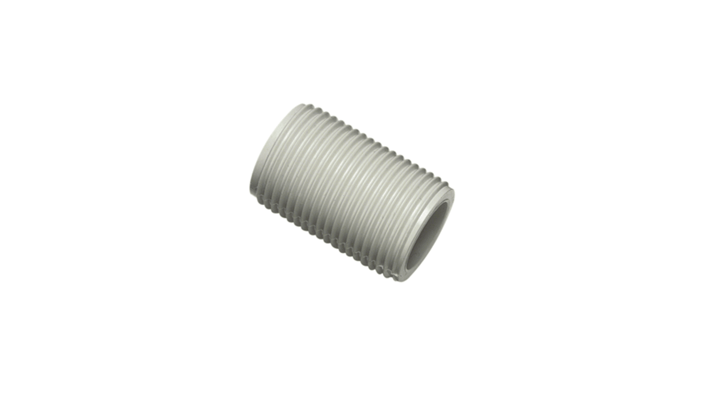 Clipsal Electrical Nipple, Conduit Fitting, 25mm Nominal Size, 25mm, PVC, Grey