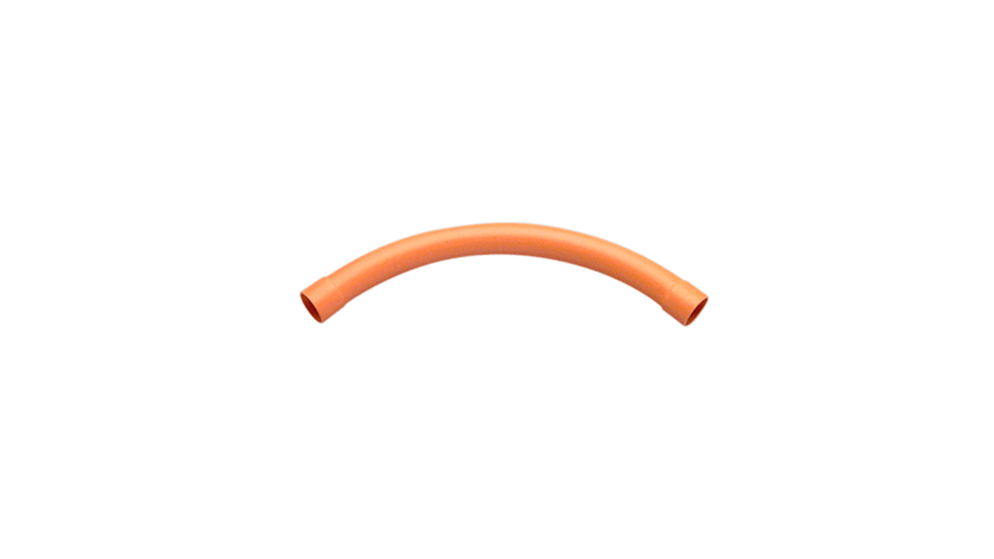 Clipsal Electrical Inspection Bend, Conduit Fitting, 40mm Nominal Size, 40mm, PVC, Orange