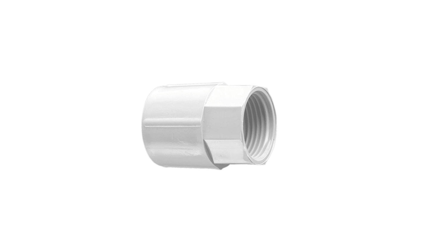 Clipsal Electrical Adapter, Conduit Fitting, 16mm Nominal Size, 16mm, PVC, Grey