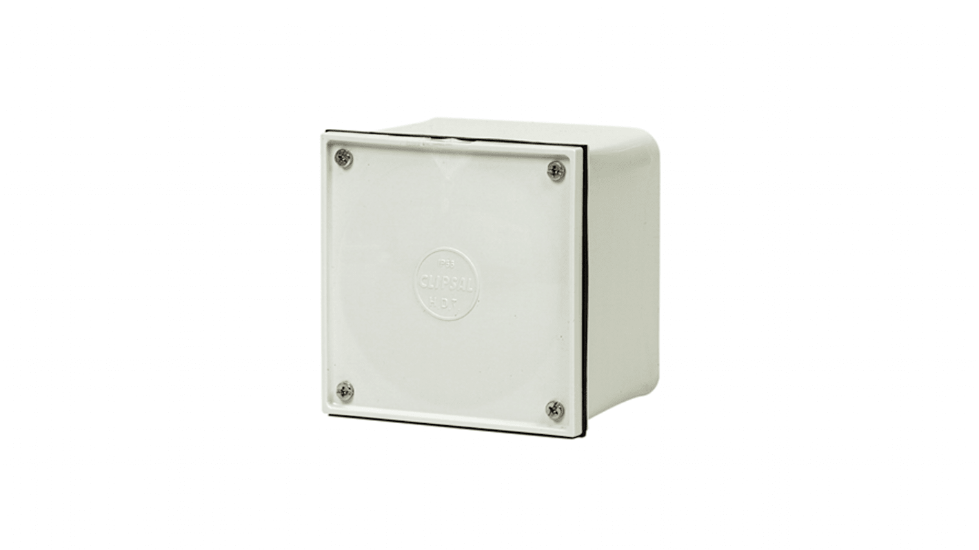 Clipsal Electrical Series 265 Series Grey PVC Junction Box, 108 x 108 x 76mm