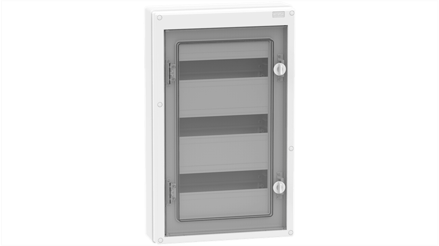 Clipsal Electrical MAX9 Series White Plastic Enclosure, IP56, IK07, Transparent Lid, 560 x 346 x 110mm