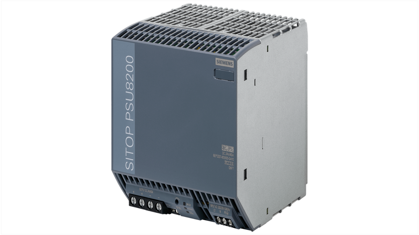 Siemens 6EP3337 DIN Rail Power Supply, 120 V ac, 230 V ac ac Input, 24V dc dc Output, 40A Output, 960W