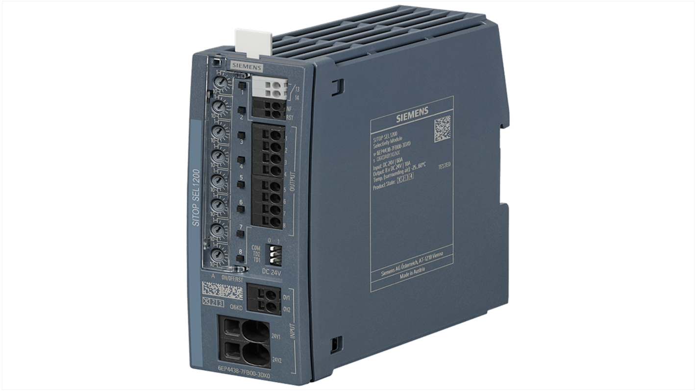 Siemens Selectivity Module, for use with Power Supply, SITOP SEL1200/8X2-10A/EX Series