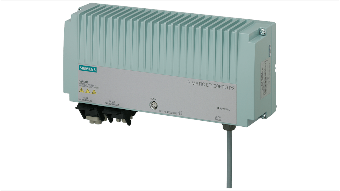 Siemens 6ES7148 Series Power Supply for Use with PLCs, AC, DC, 400 → 480 V