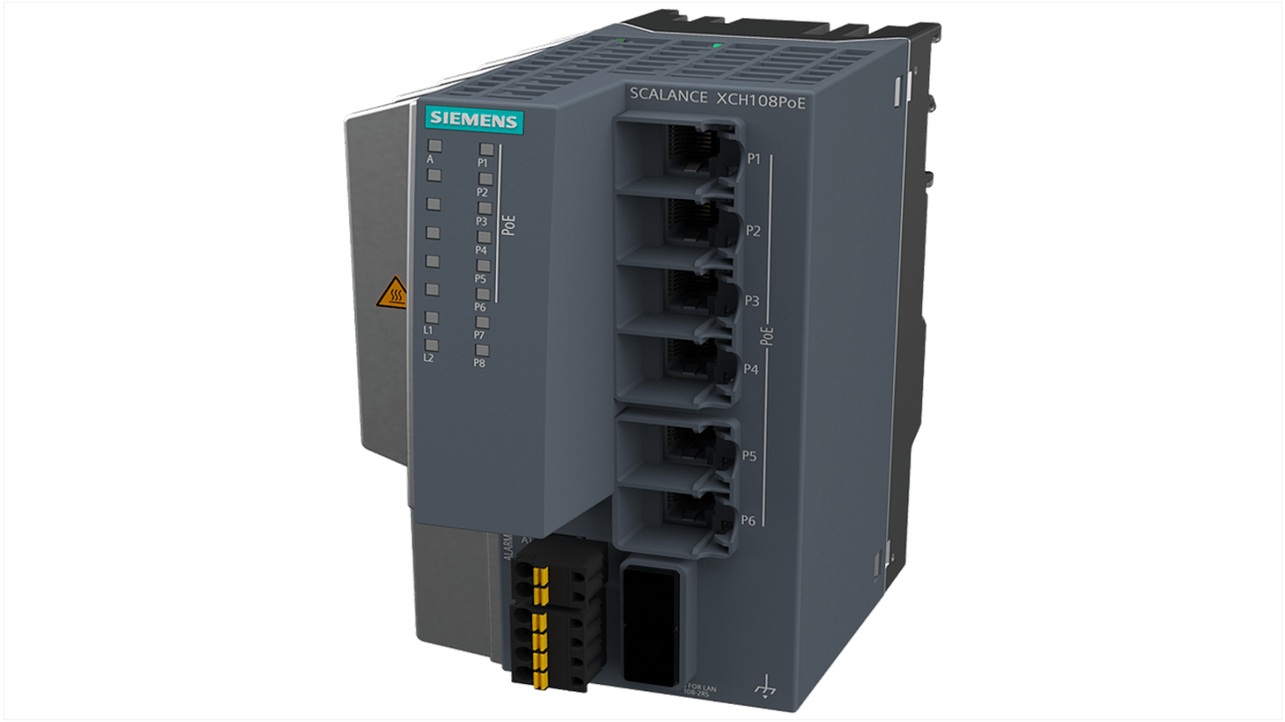 Neřízený ethernetový spínač 6 RJ45 portů montáž na lištu din, nástěnná 10 Mbit/s, 100 Mbit/s, 1000 Mbit/s Siemens