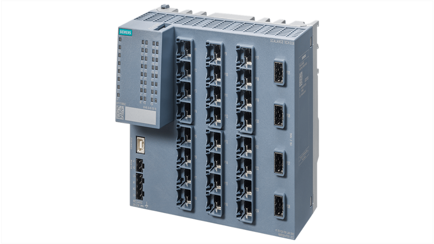 Ethernetový přepínač 24 RJ45 portů montáž na lištu din, nástěnná 10 → 10000Mbit/s Siemens