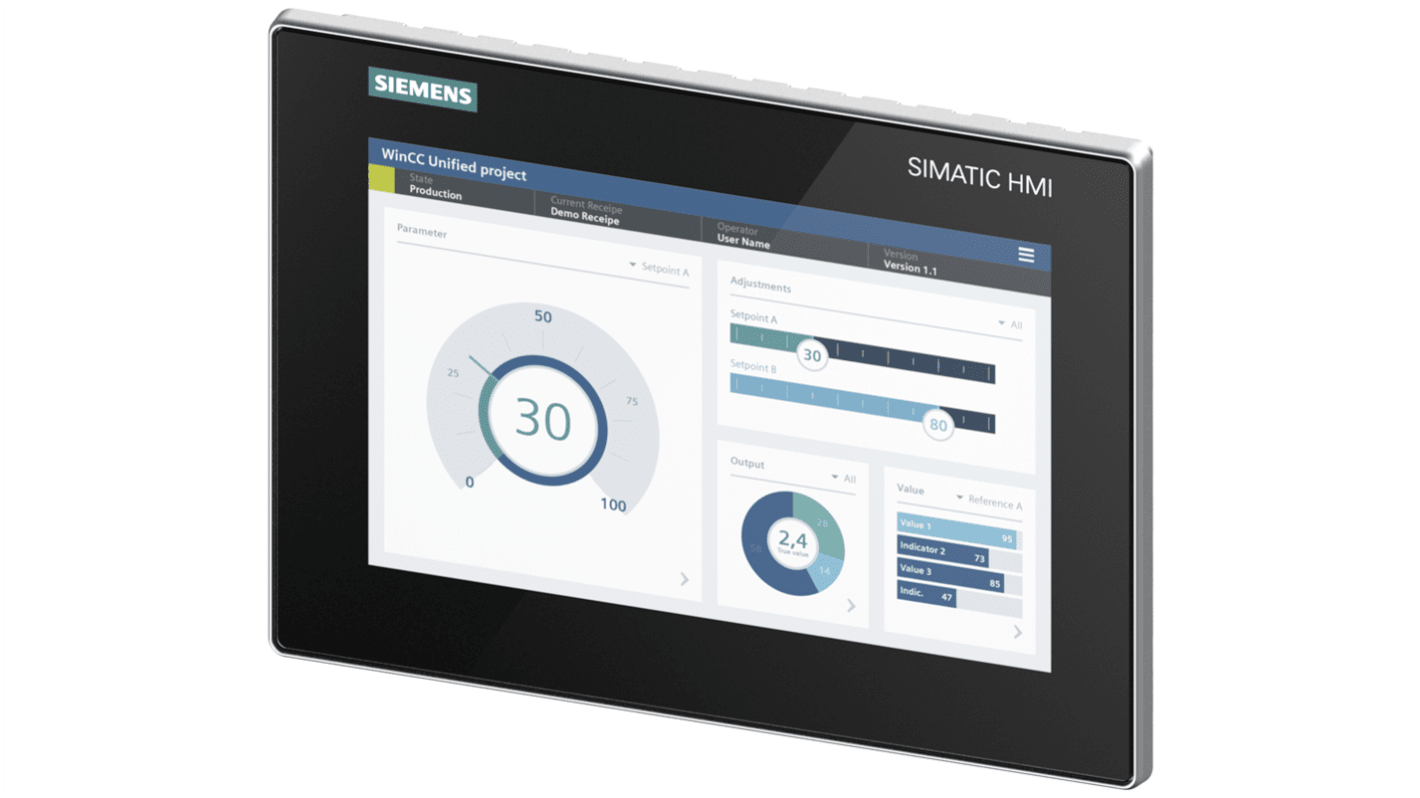 6AV21283KB060AX1 Siemens 6AV2128 Series MTP1000 Unified Comfort HMI