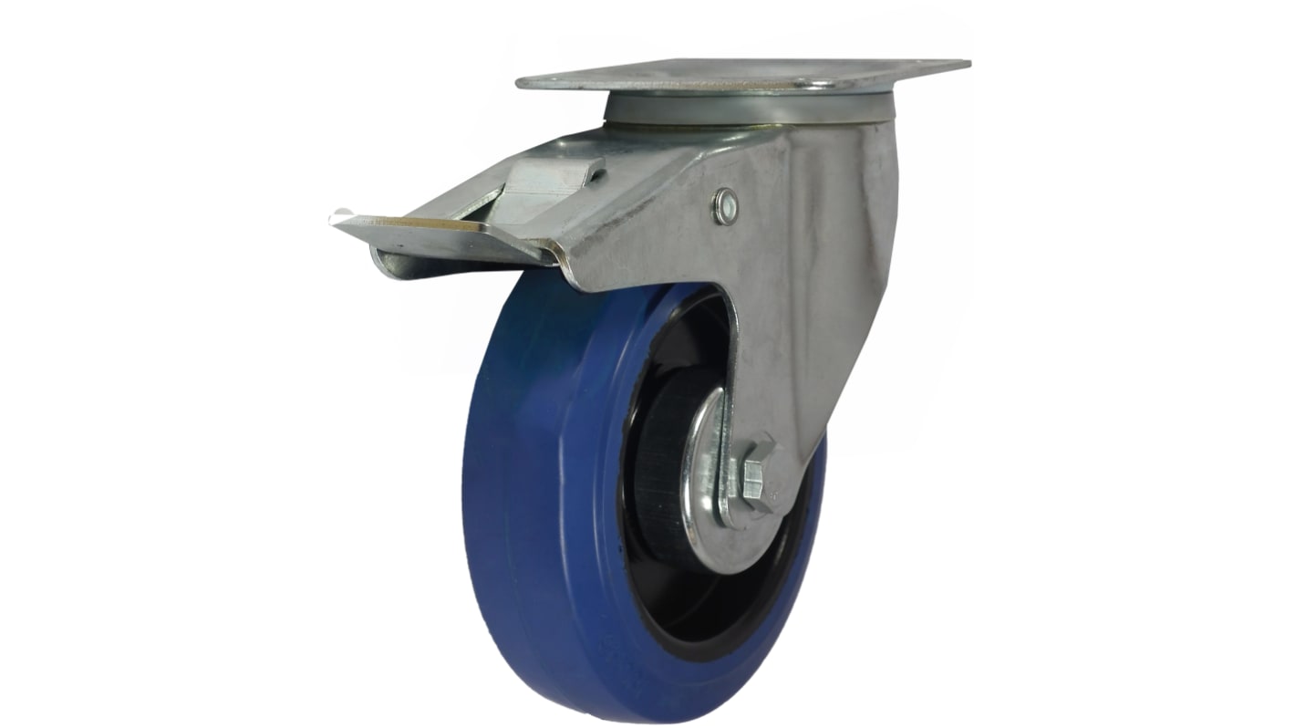 RS PRO Swivel Castor Wheel, 200kg Capacity, 125mm Wheel