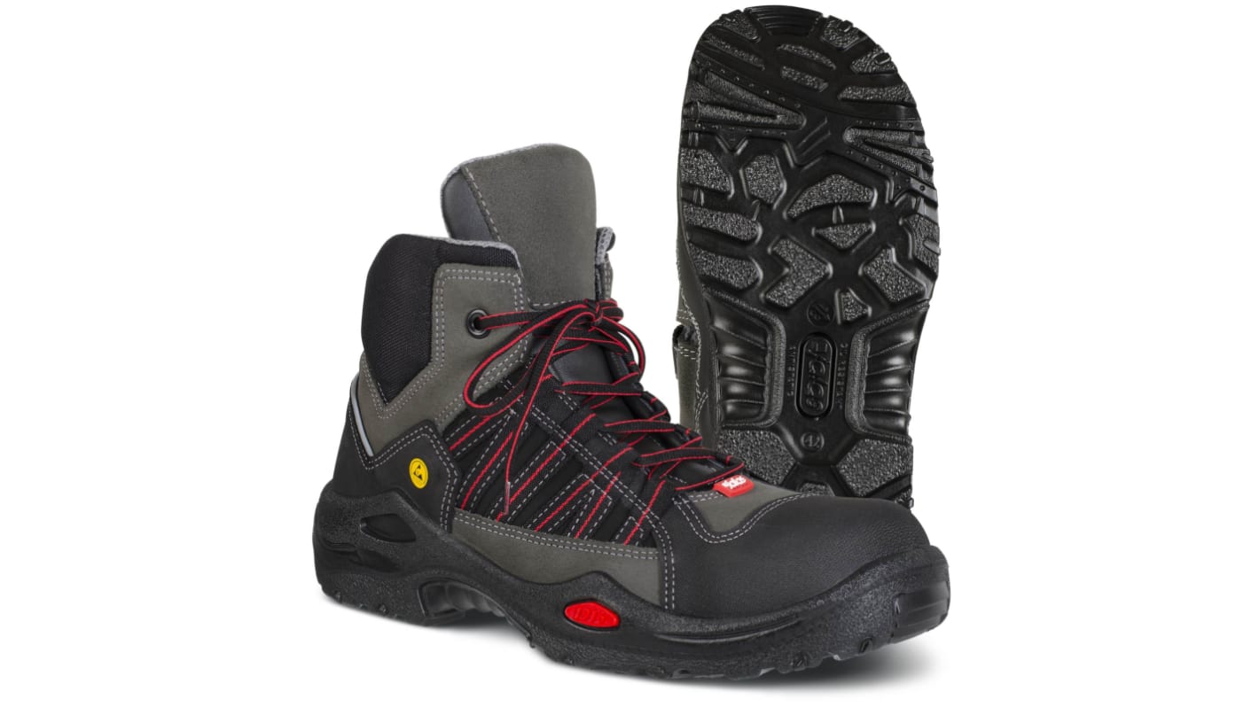 Ejendals 1625 Black ESD Safe Aluminium Toe Capped Unisex Ankle Safety Boots, UK 6, EU 39