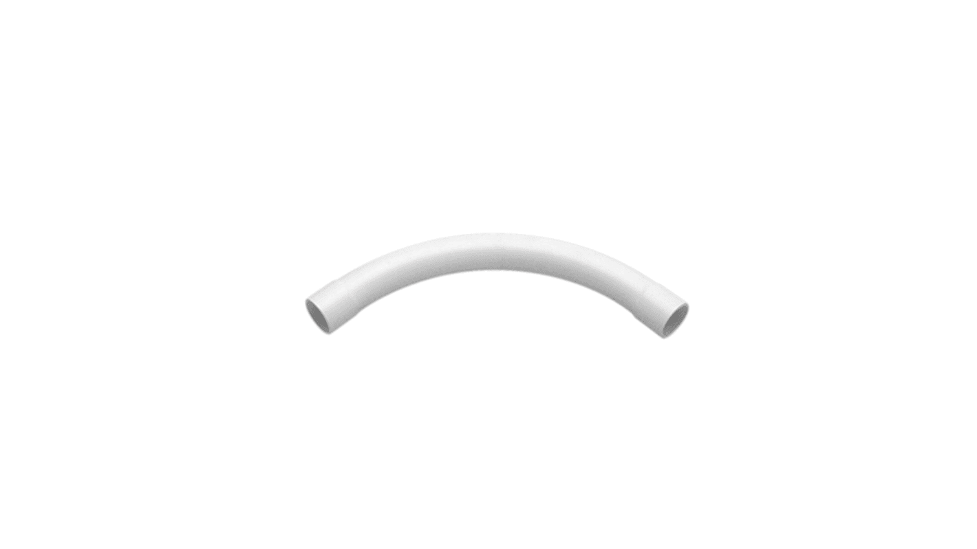 Clipsal Electrical Inspection Bend, Conduit Fitting, 25mm Nominal Size, 25mm, PVC, White