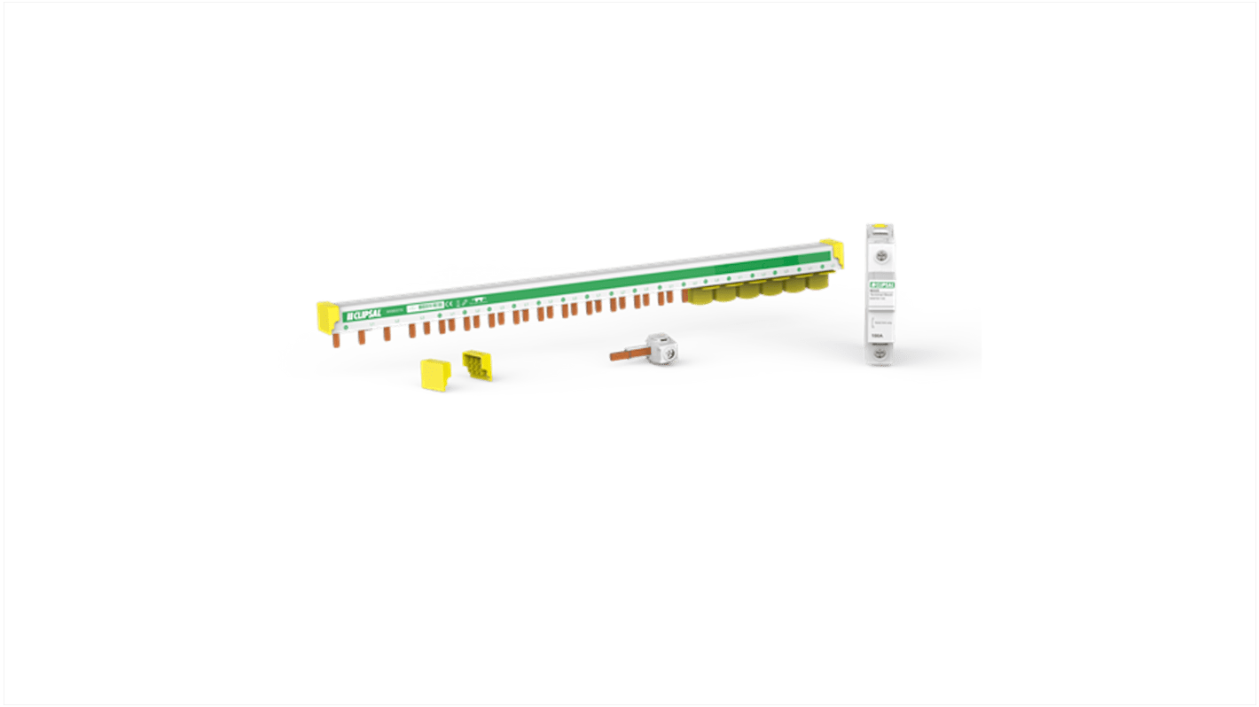 Clipsal Electrical MAX9 Busbar, 400V ac, 18mm Pitch