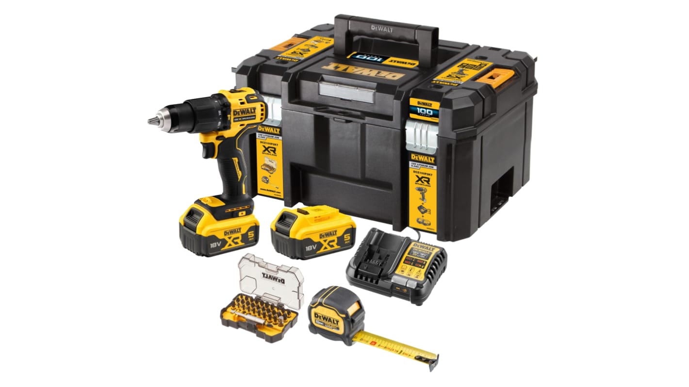 DeWALT DCZ Li-Ion Akku Schlagbohrschrauber 18V Bürstenlos 5Ah