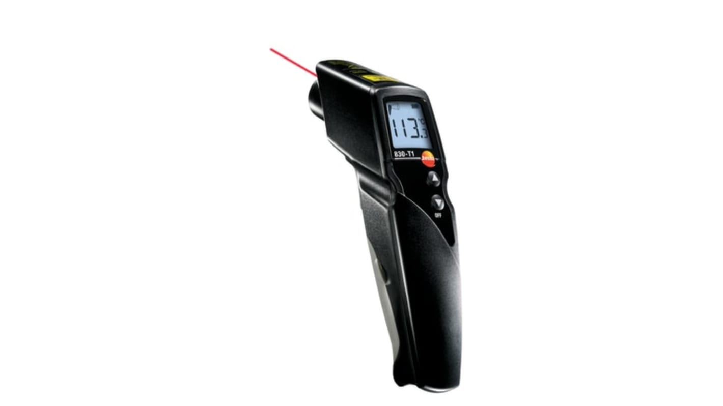 Testo testo 830-T1 Infrared Thermometer, -20°C Min, ±1 Accuracy, °C Measurements