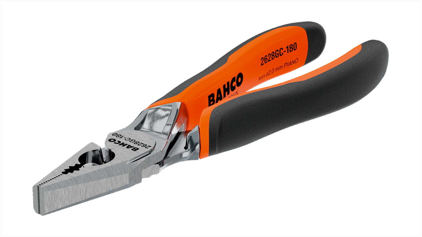 Bahco kombinált fogó 180 mm, Acélötvözet, befogó hossz: 32mm