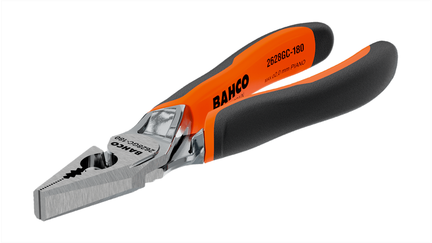 Bahco 2628 GC-180IP Combination Plier, 180 mm Overall, Straight Tip, 32mm Jaw