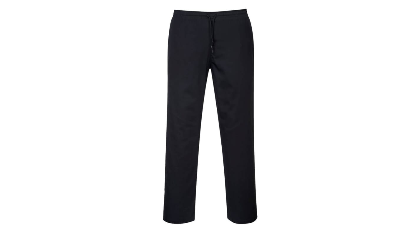 Pantalon Portwest C070, 76 → 80cm Unisexe, Noir/Vert/Blanc/Jaune en 35 % coton, 65 % polyester, Antitaches