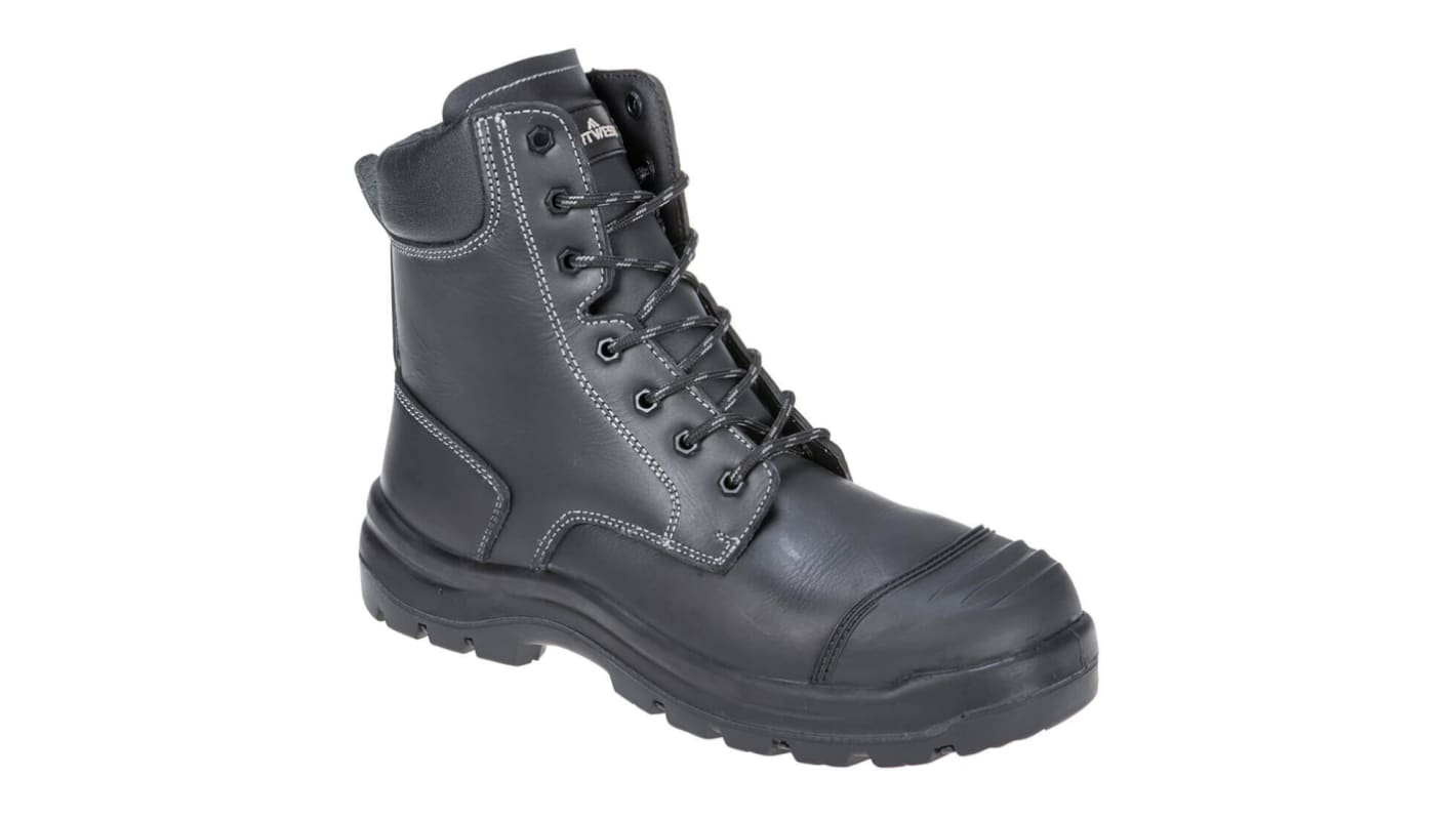 Portwest FD15 Black Steel Toe Capped Men's Safety Boot, UK 7, EU 41