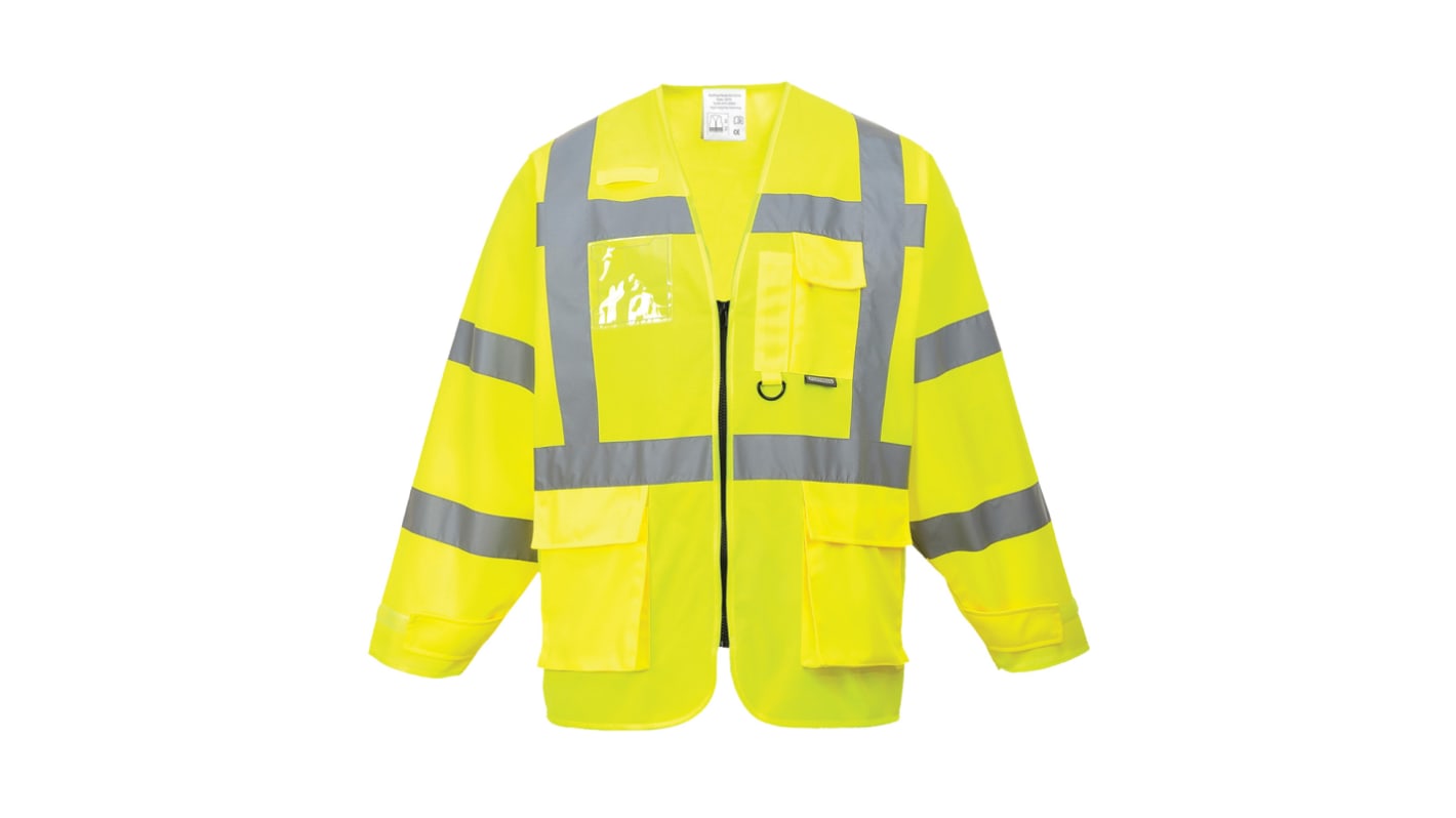 Chaqueta alta visibilidad Unisex Portwest de color Amarillo, talla 3XL