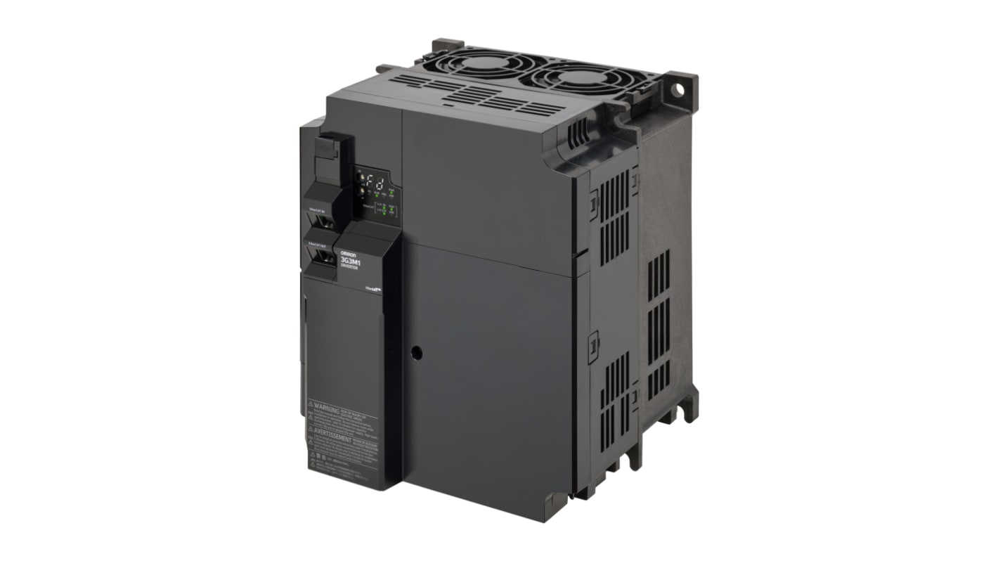 Omron Variable Speed Drive, 15 kW, 3 Phase, 200 V ac, 56 A, M1 Series