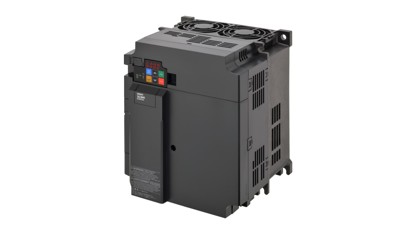 Omron Variable Speed Drive, 0.2 → 18.5 kW, 3 Phase, 200 V ac, 69 A, M1 Series