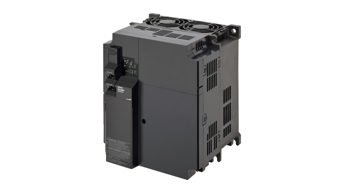 Omron Variable Speed Drive, 0.4 → 22 kW, 3 Phase, 400 V ac, 31 A, M1 Series