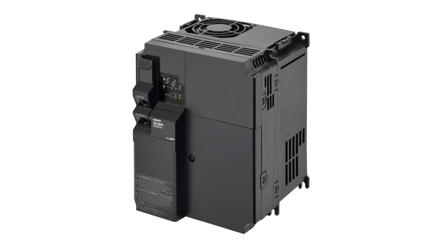 Omron Variable Speed Drive, 7.5 kW, 3 Phase, 200 V ac, 30 A, M1 Series