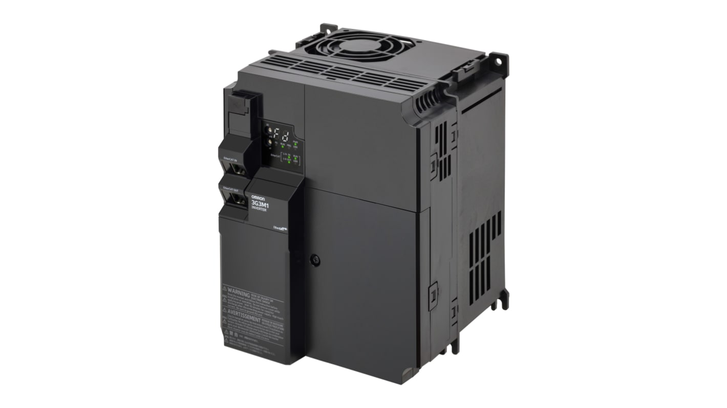 Omron Variable Speed Drive, 0.4 → 22 kW, 3 Phase, 400 V ac, 23 A, M1 Series