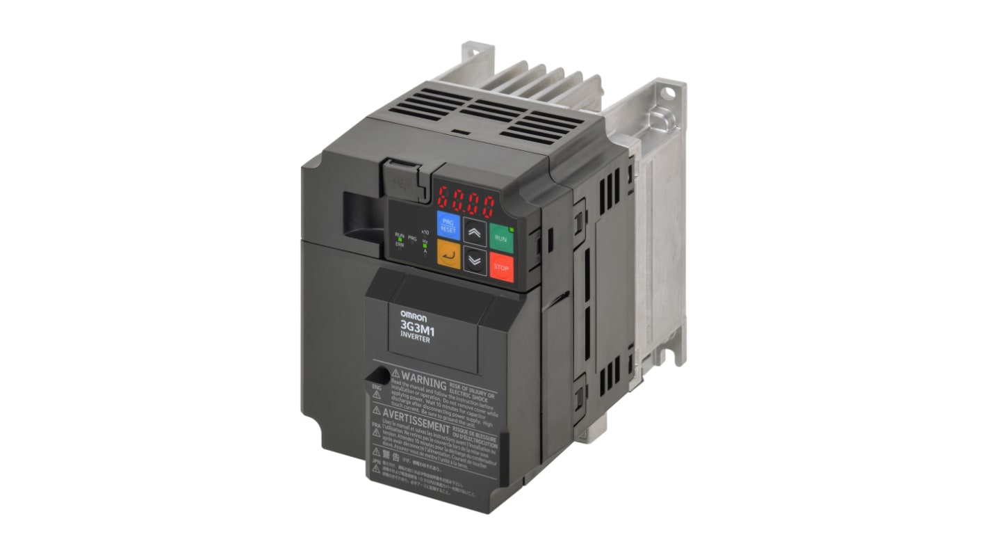 Omron Variable Speed Drive, 1.5 kW, 1 Phase, 200 V ac, 9.6 A, M1 Series