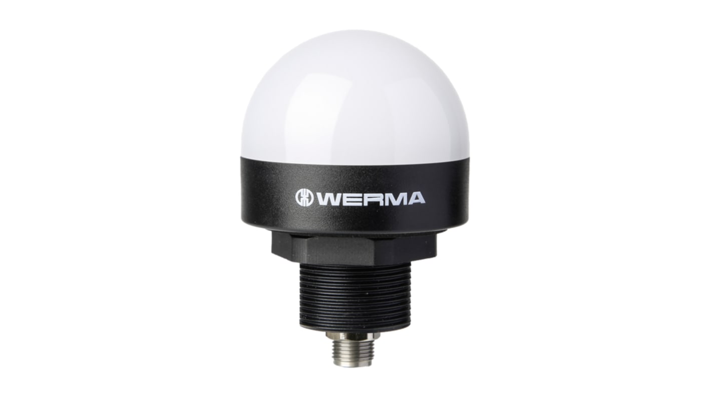 Werma MC55 Series Green, Red, Yellow Continuous lighting Beacon, 24 V dc, Built-in Mounting, LED Bulb, IP69K