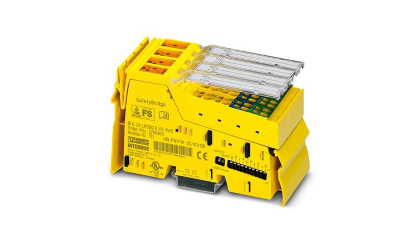 Phoenix Contact IB IL Series Safety Module for Use with Safety Bridge System, Digital, 7.5 V dc