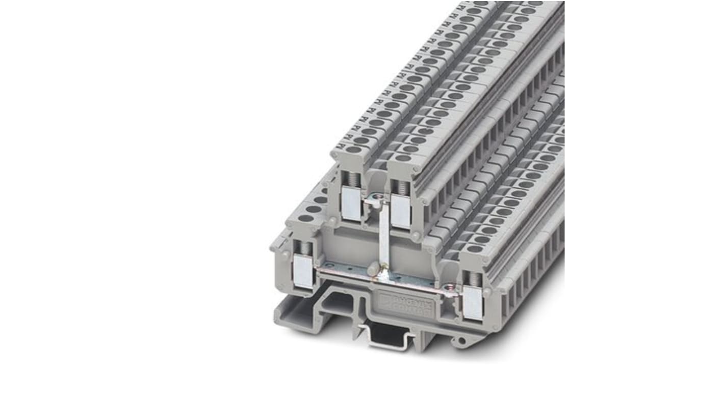 Phoenix Contact MBKKB Series Grey Feed Through Terminal Block, 0.25 → 4mm², Feed Through Termination