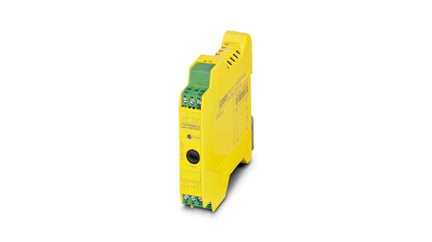 Relé de seguridad Phoenix Contact, para Interruptor de seguridad, 250V ac