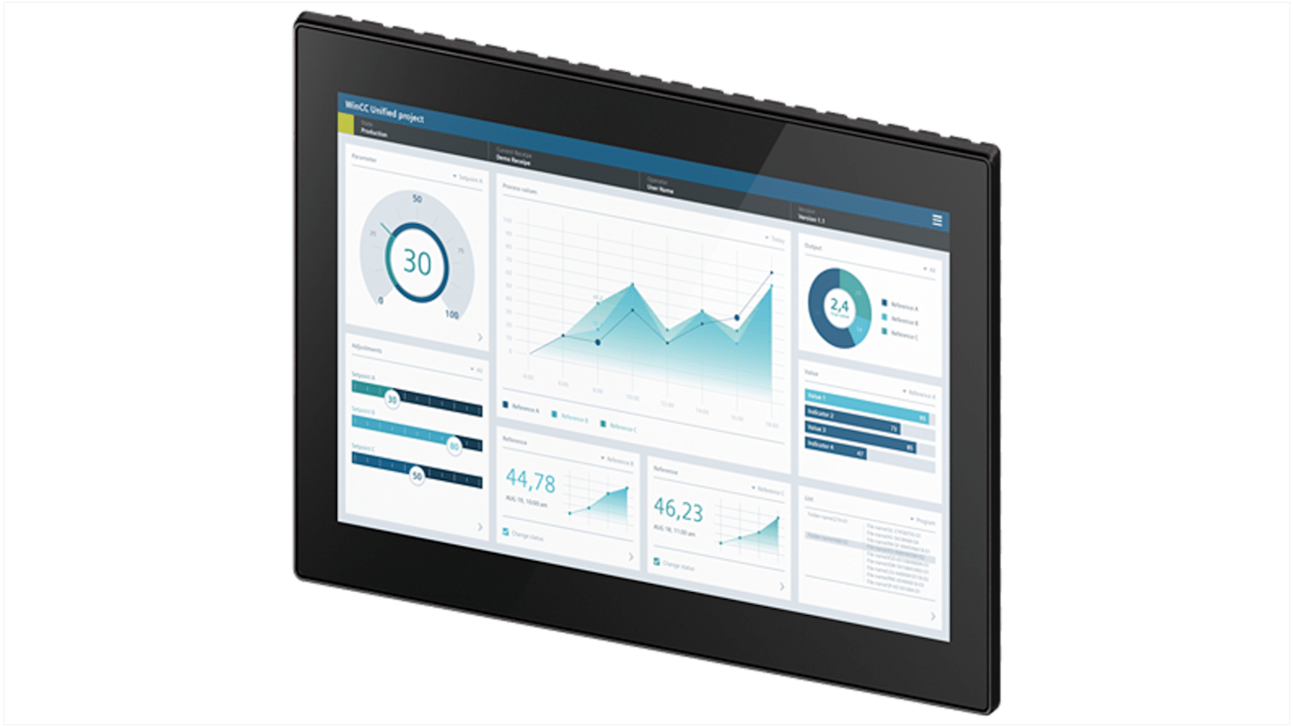 Pannello HMI Siemens, SIMATIC, 15,6 poll., serie SIMATIC HMI, display TFT