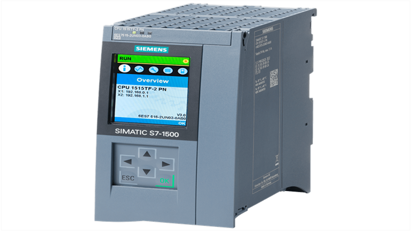 Siemens SIMATIC S7 Series PLC CPU for Use with Programmable Logic Controllers, 24 V Supply