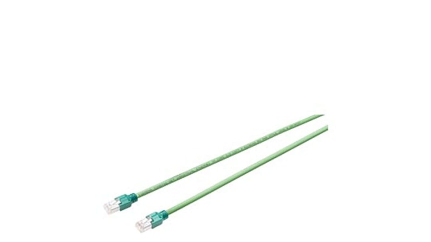 Siemens Cat5e Straight Female 15 Pin D-sub to RJ45 Patch Cable, Aluminium foil with a braided tin-plated copper wire