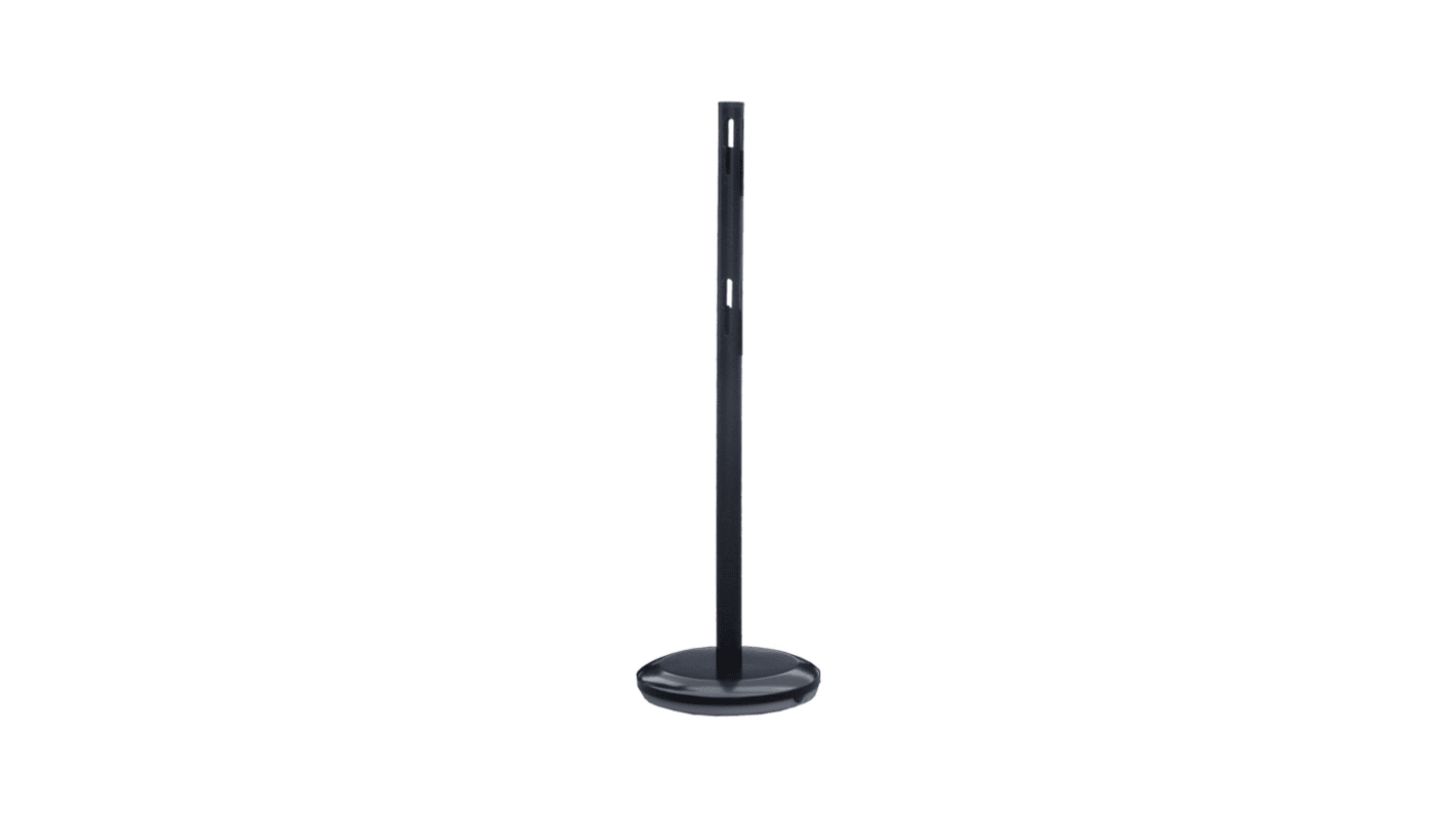 Viso Black Steel Barrier Post