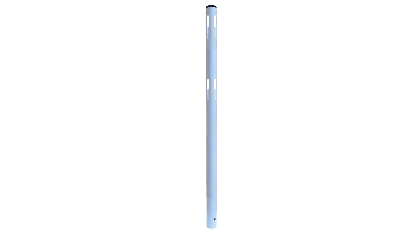 Viso White Steel Barrier Post