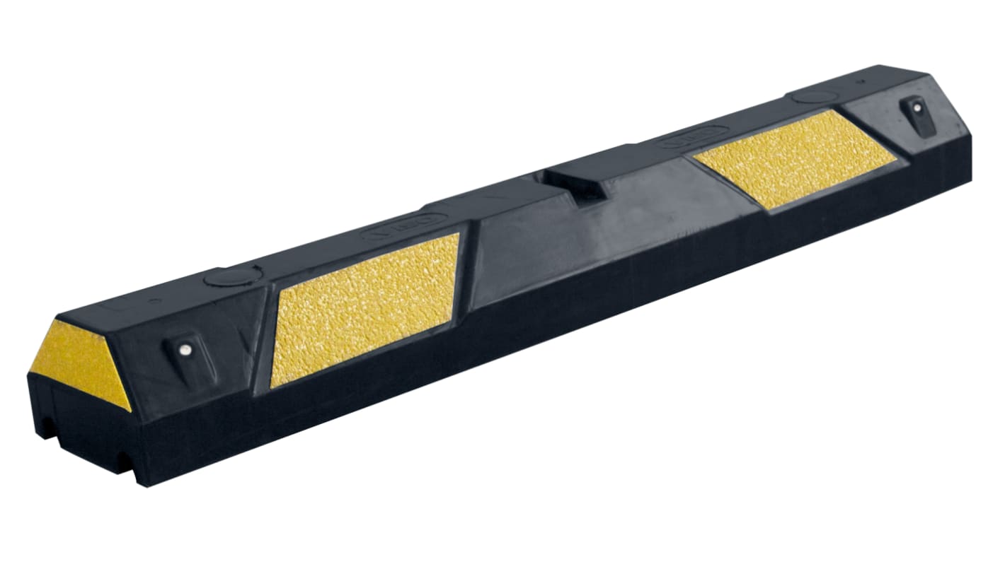 Rubber parking stop with asphaltfixing-