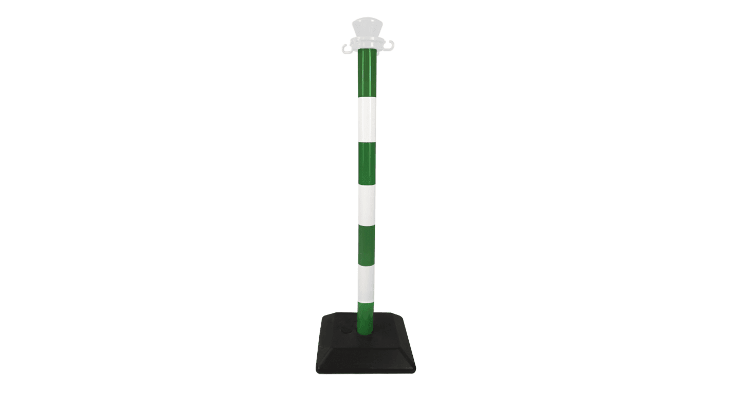 Viso Green, White Plastic Barrier Post