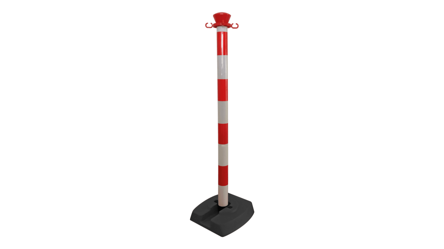 Viso Red & White Plastic Barrier Post