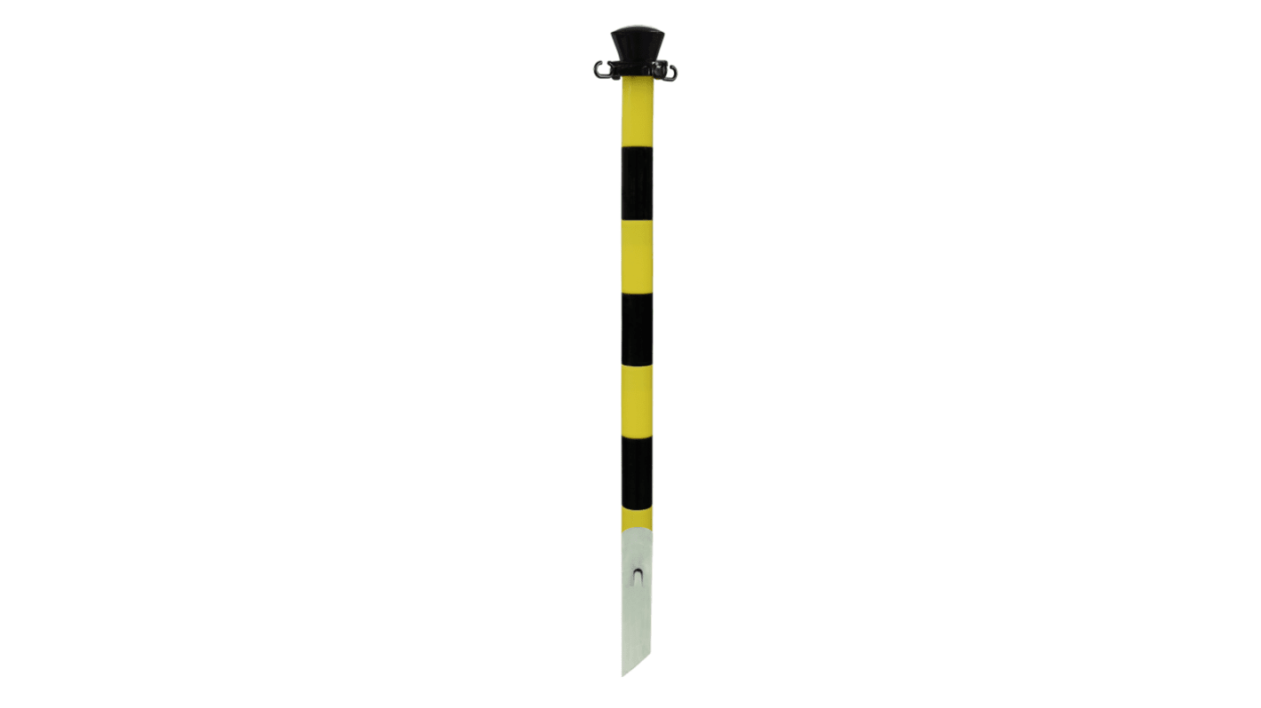 Viso Black & Yellow Plastic Safety Barrier, Black, Yellow Tape